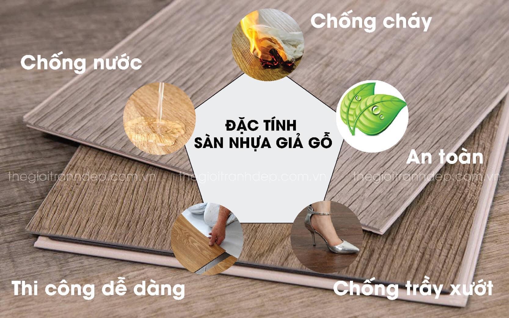 Ưu điểm của sàn nhựa hèm khóa